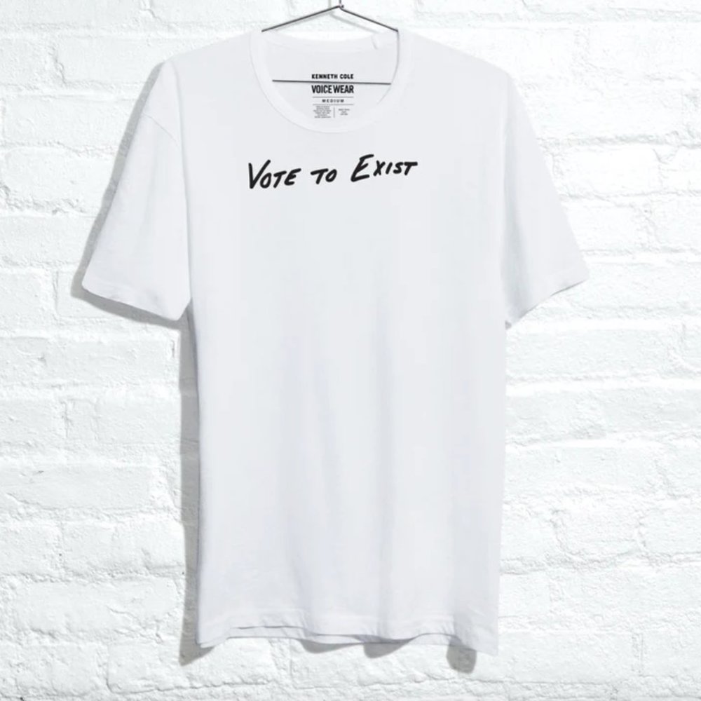 NWT Kenneth Cole Vote to Exist T-Shirt - S